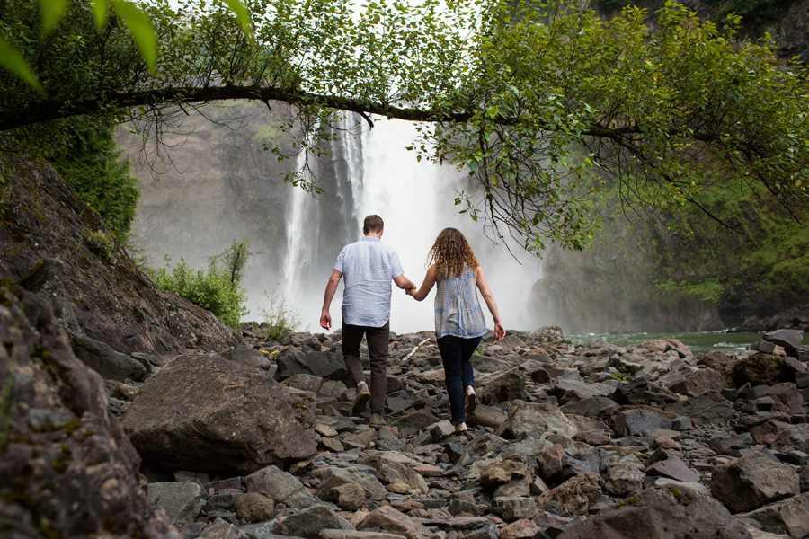 Snoqualmie Falls Engagement Pics