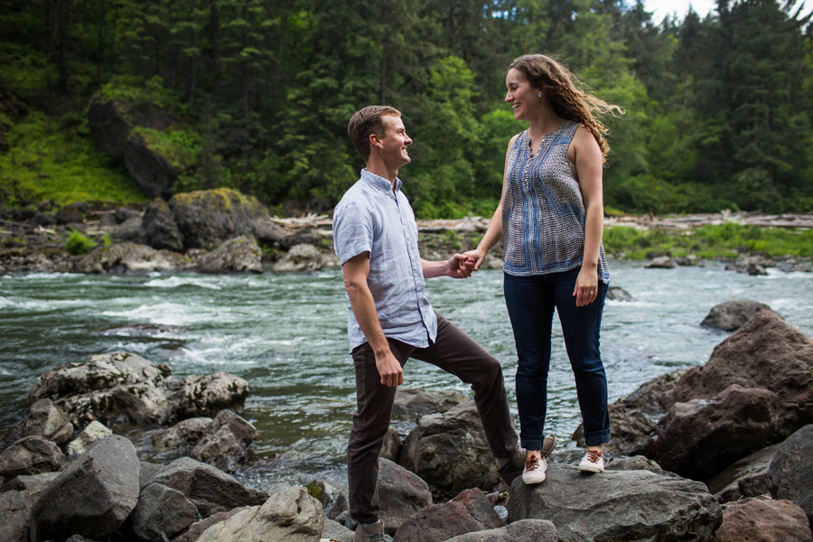 Snoqualmie Falls Engagement Pics