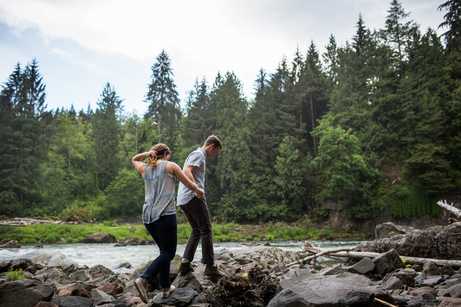 Snoqualmie Falls Engagement Pics