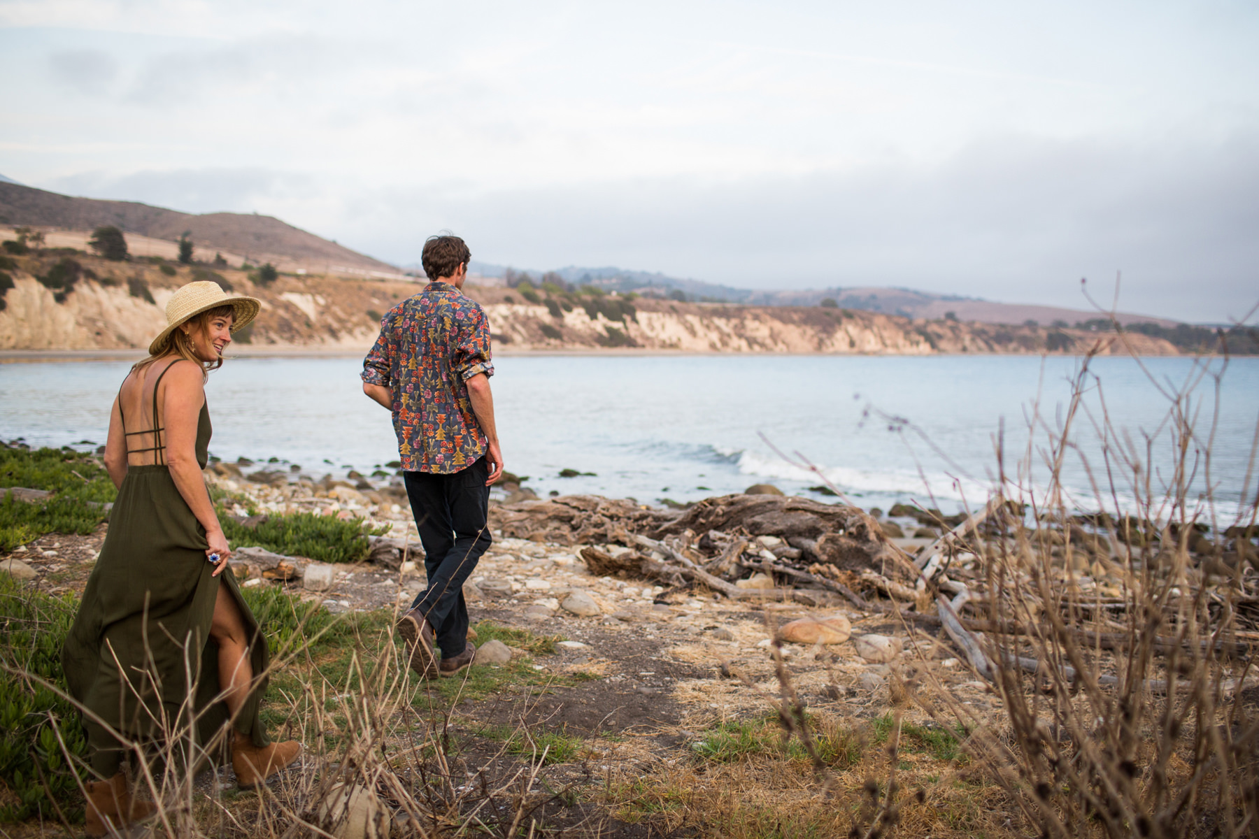 Llama Engagement Photos Beach Sunset