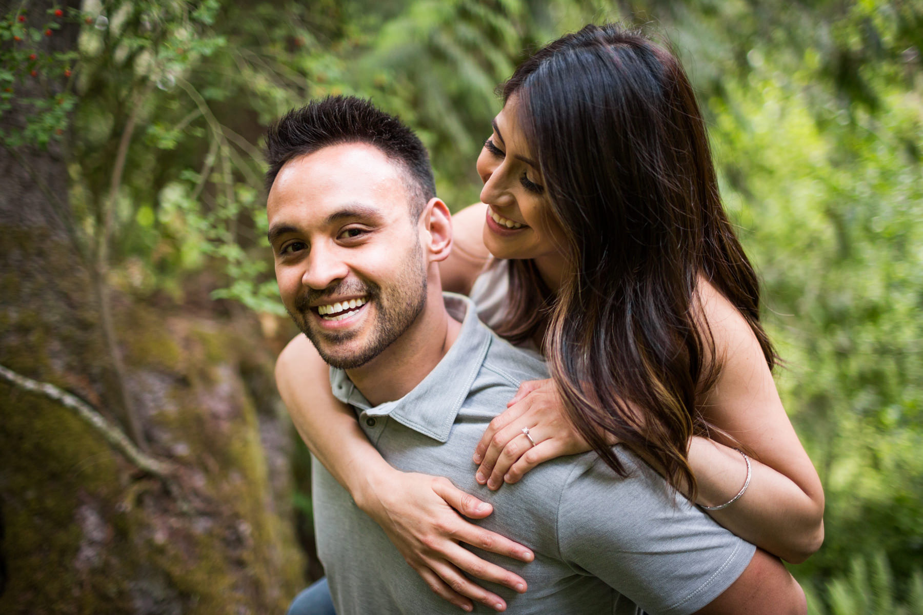 Snoqualmie Falls Engagement Photos