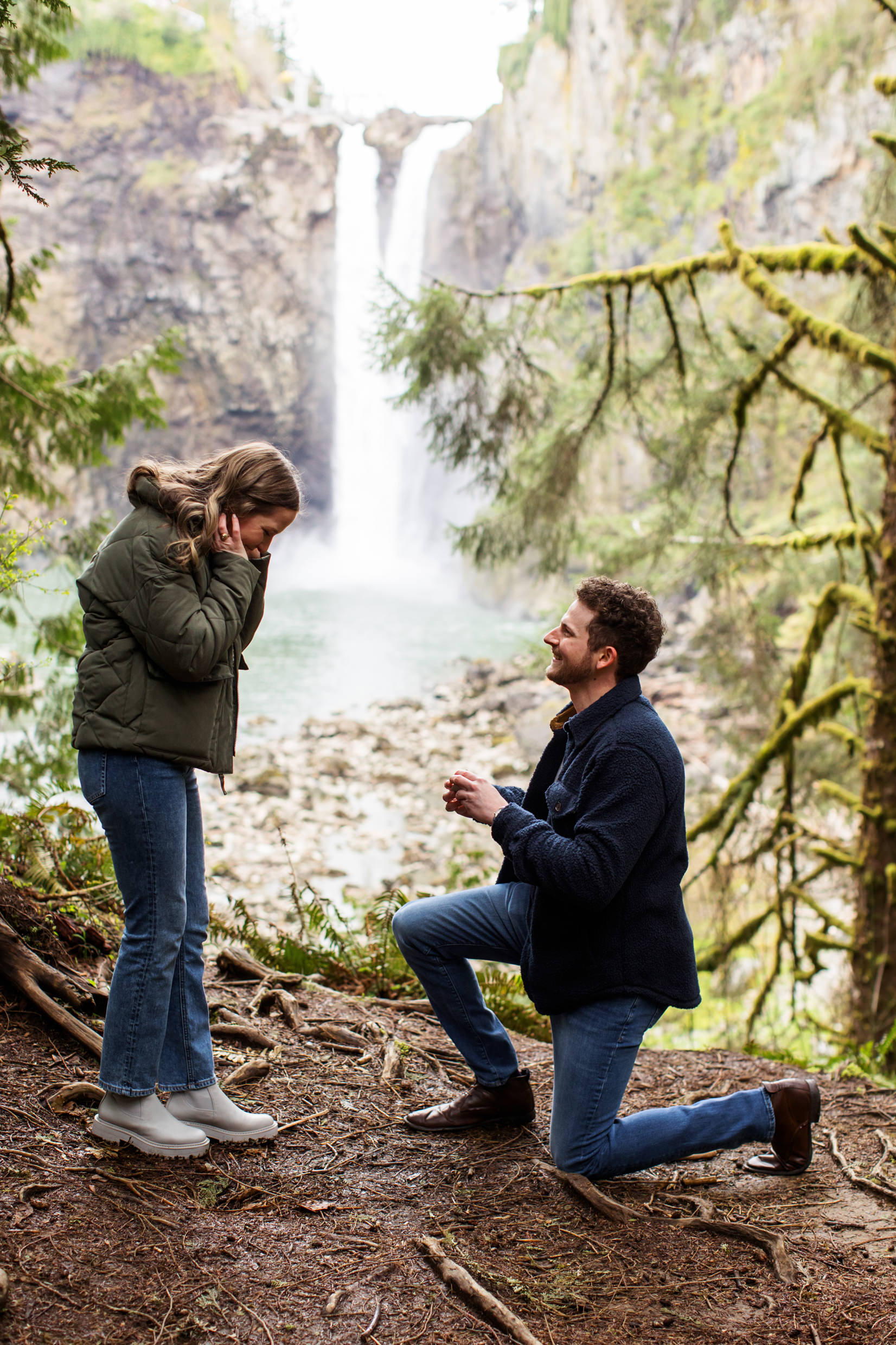 Snoqualmie Falls Surprise Proposal