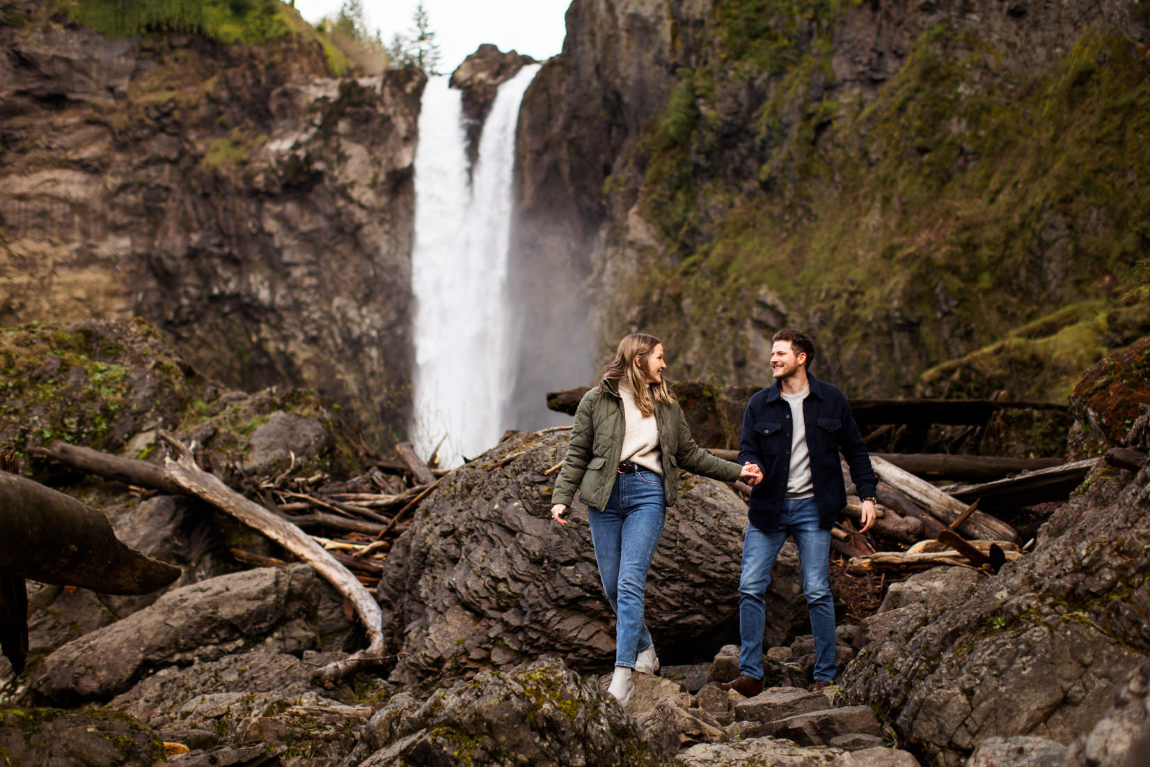 Snoqualmie Falls Surprise Proposal