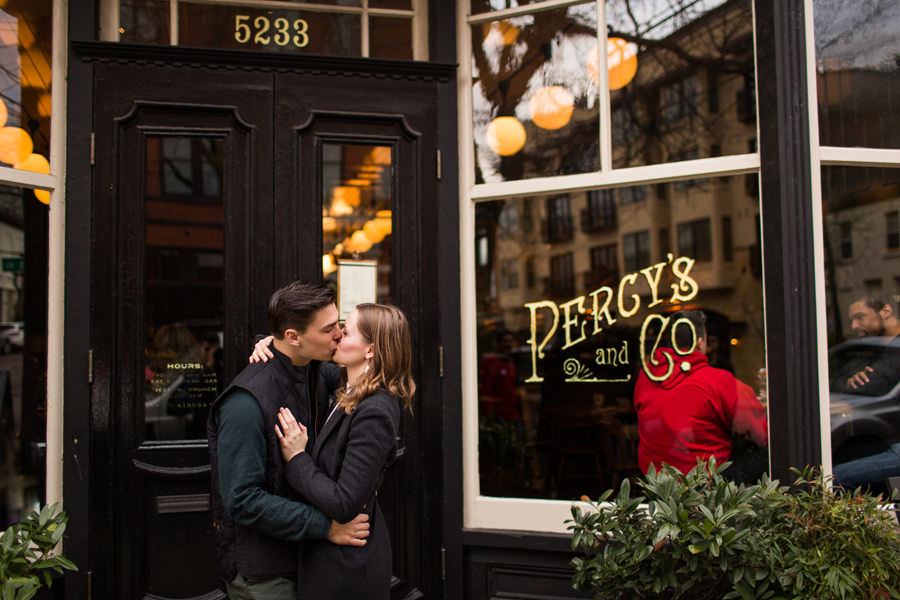 Downtown Ballard Engagement Photos