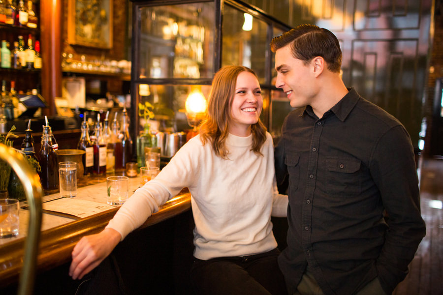 Downtown Ballard Engagement Photos