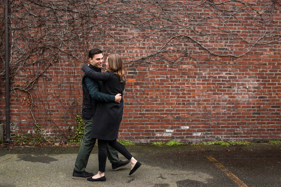 Downtown Ballard Engagement Photos