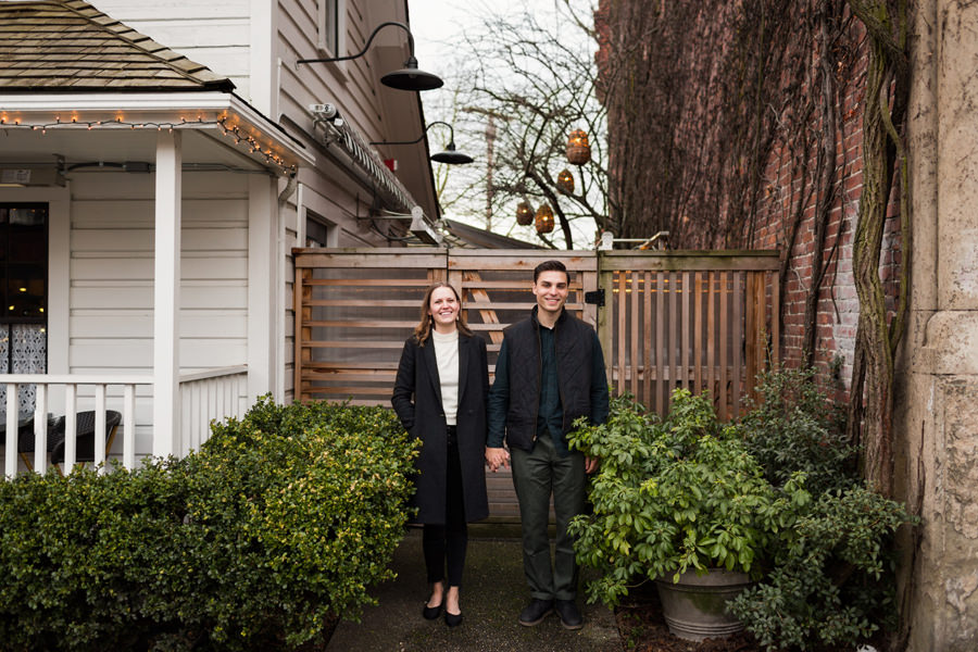 Downtown Ballard Engagement Photos