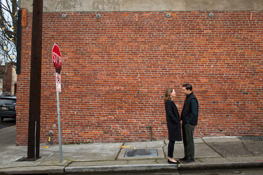 Downtown Ballard Engagement Photos