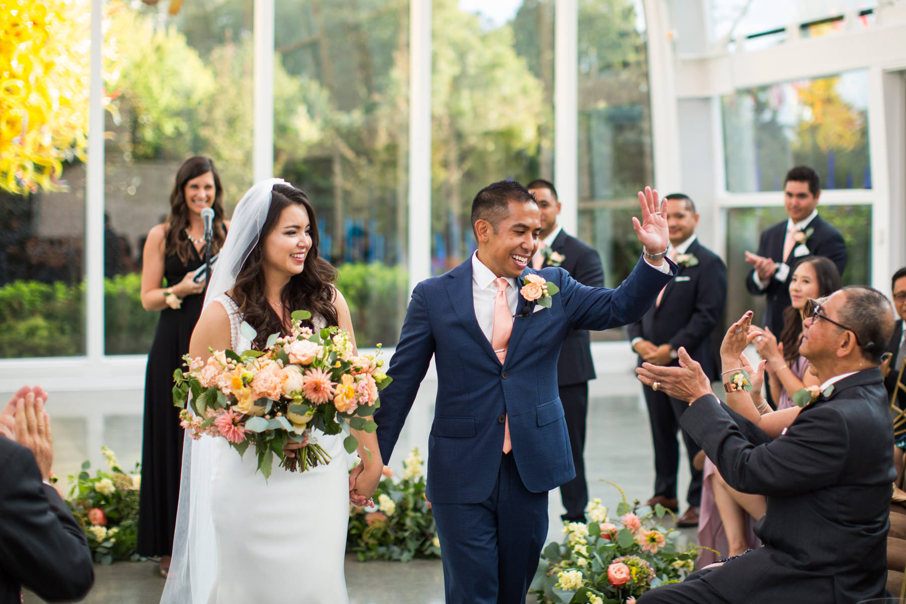 Chihuly Garden and Glass Wedding Ceremony
