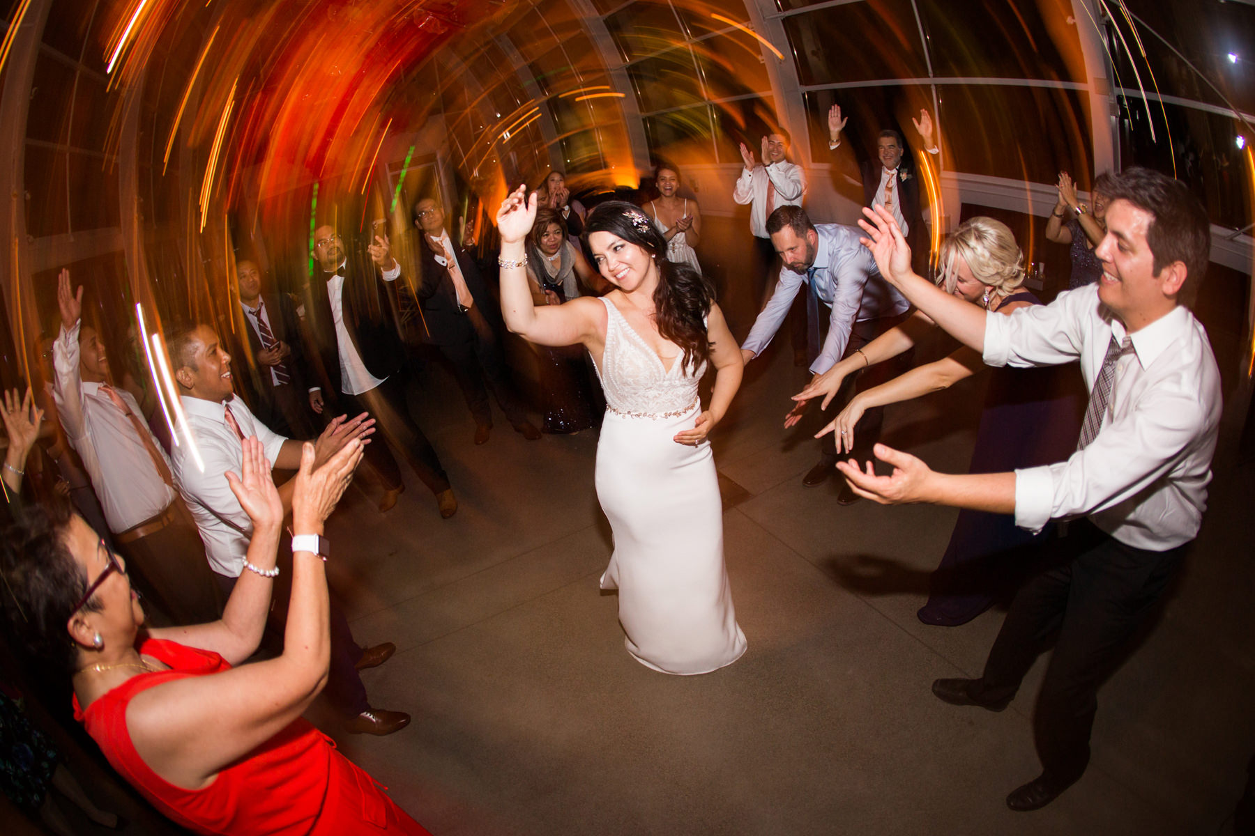 Chihuly Garden Wedding Photos Dance Party