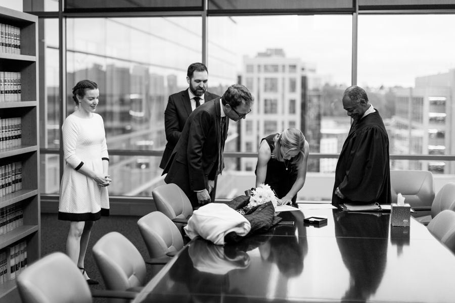 Seattle Courthouse Wedding Photos