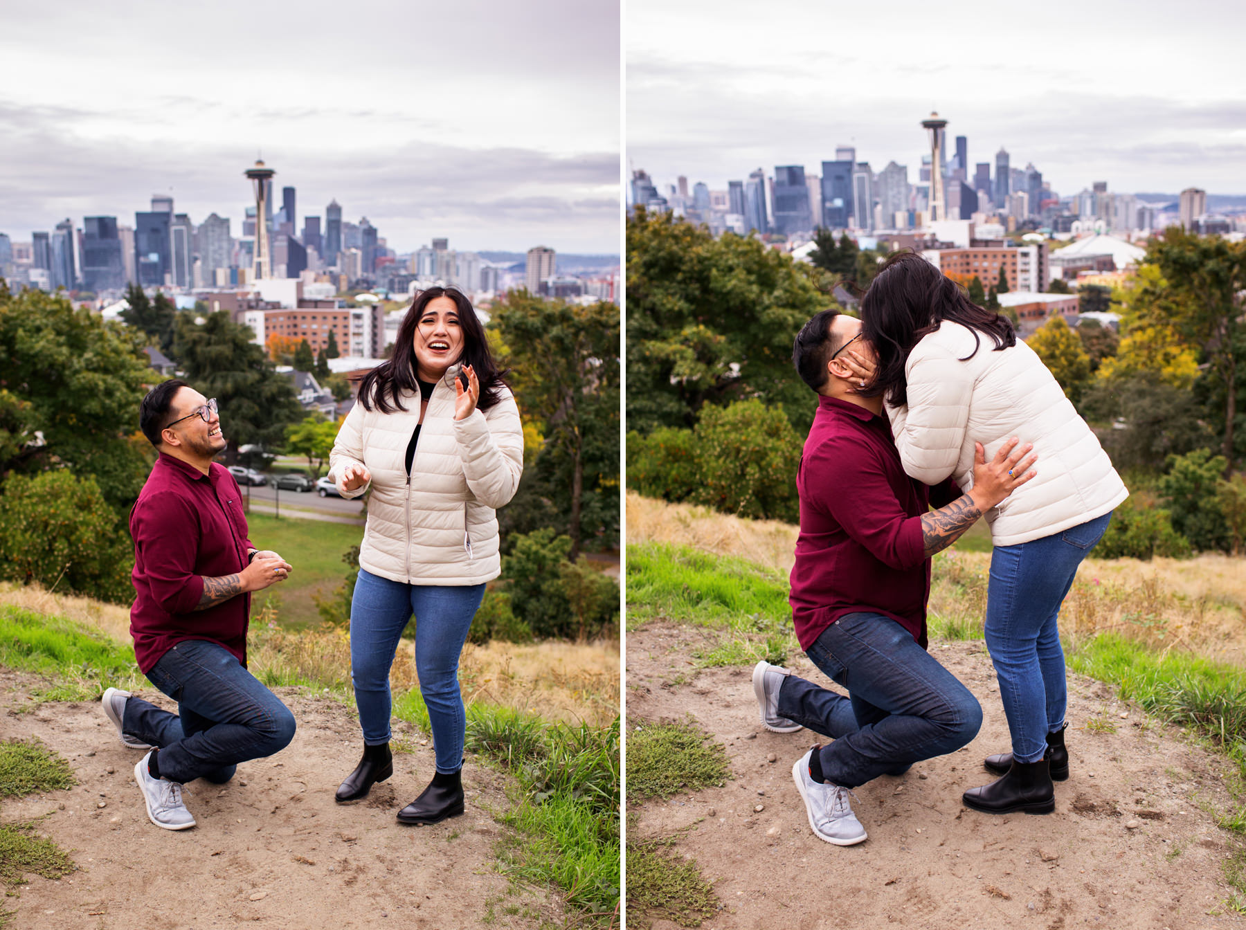 Seattle Surprise Proposal Photos