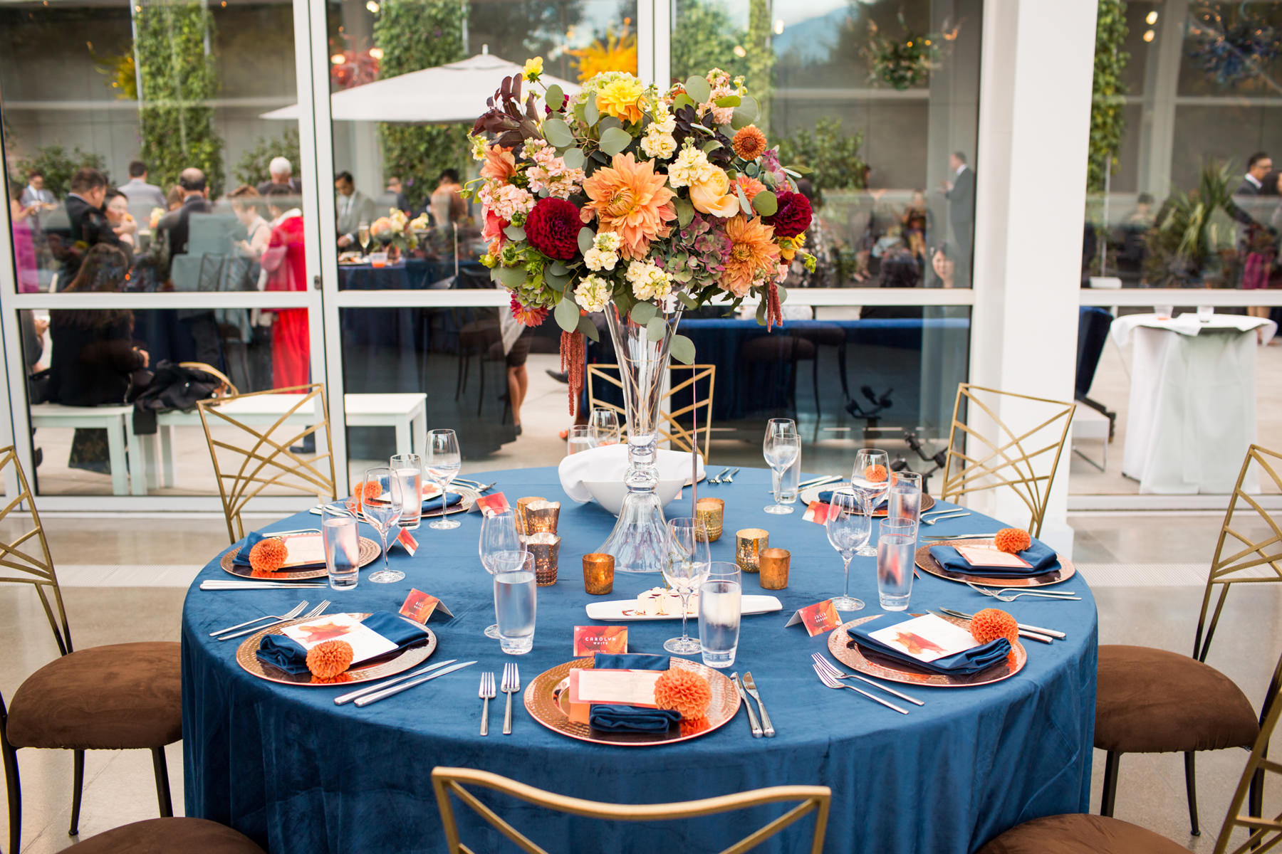 Chihuly Garden and Glass Wedding Florals