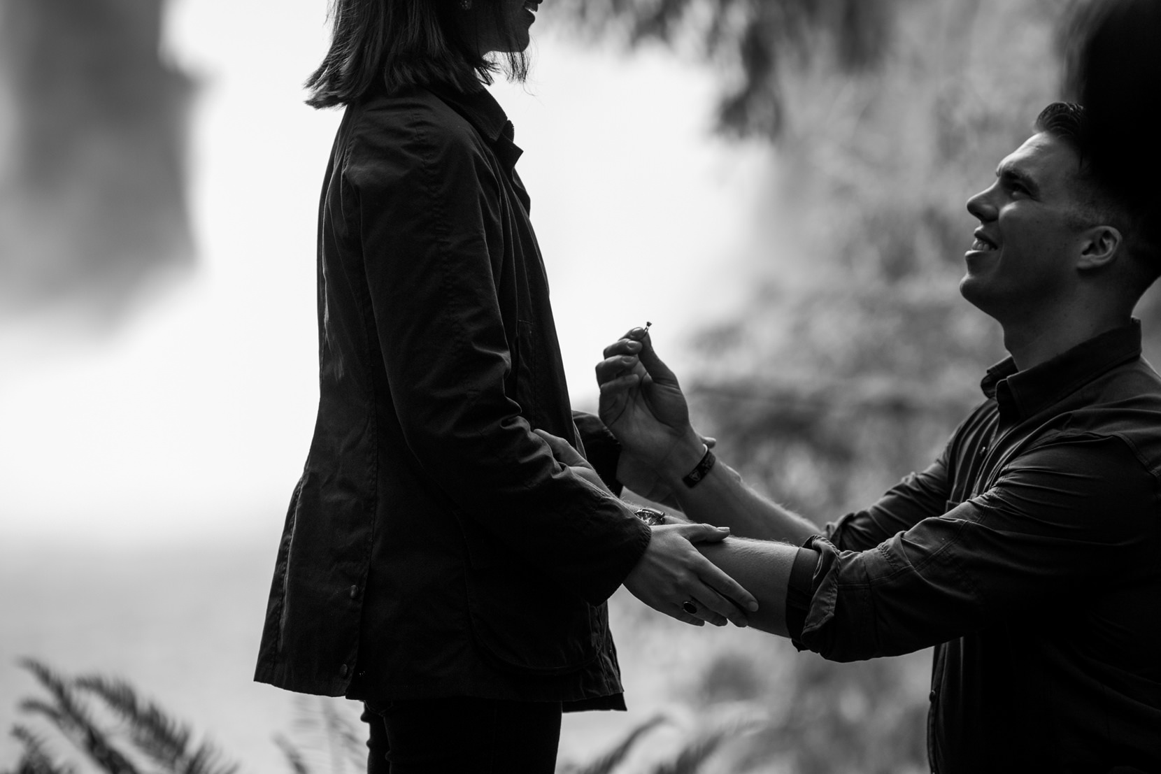 Jon + Katie Snoqualmie Falls Proposal Photos Snoqualmie Falls